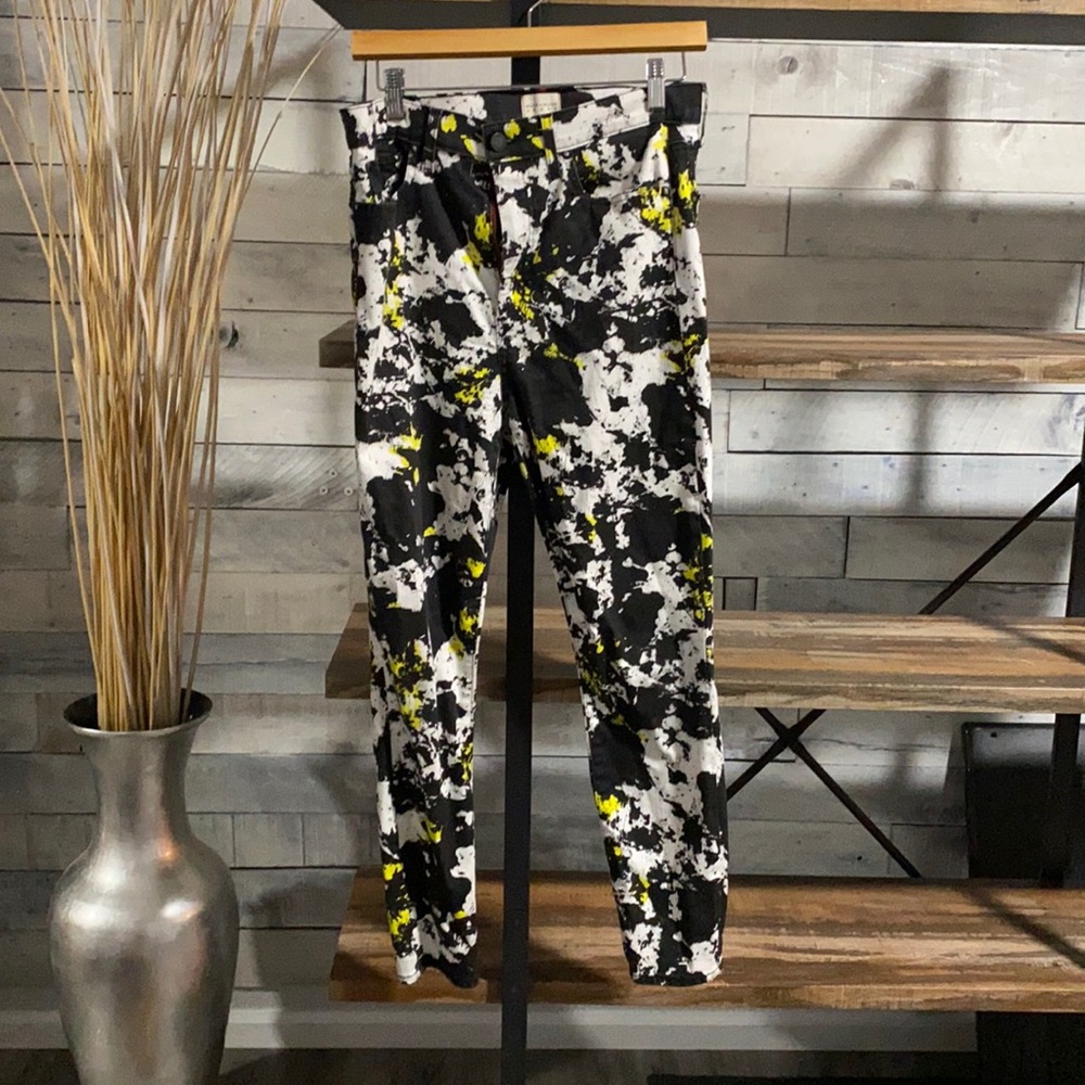 Alice Olivia multi colored high rise jeans